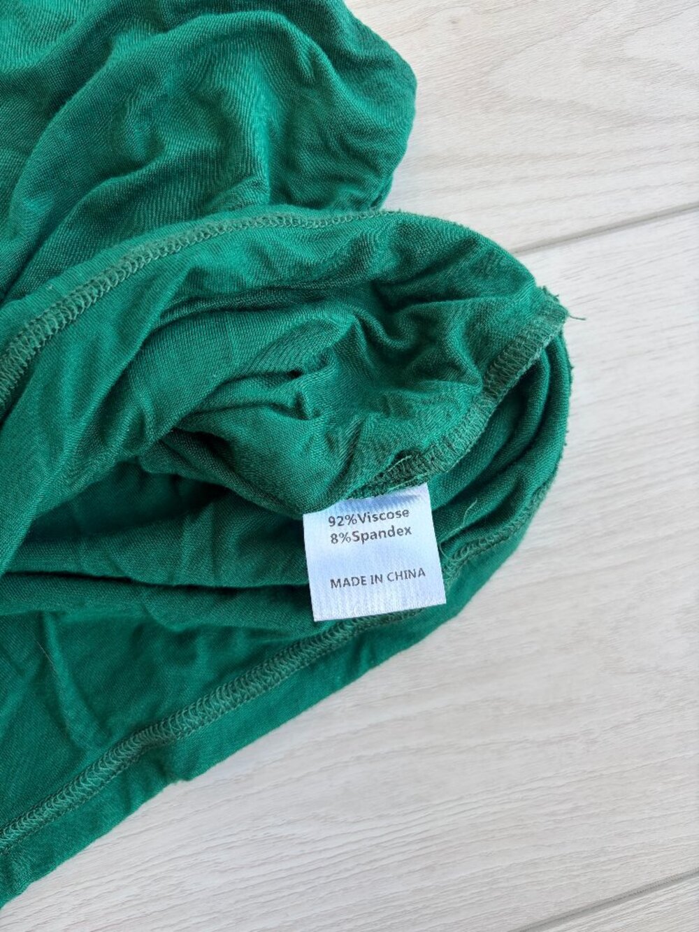 Green Ruched Tank Top - Picture 3 of 4